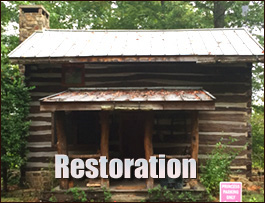 Historic Log Cabin Restoration  Louisa, Virginia